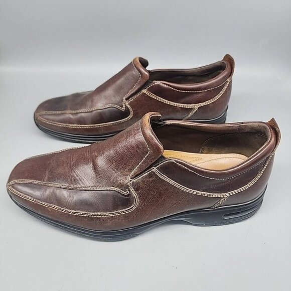 Cole Haan Shoes Mens 9.5 M Everett Air Stitched Bicycle Toe Loafer C06507 Brown - Picture 5 of 9